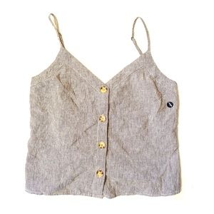 🎉3 for $20 NWT A&F Linen Striped Cami